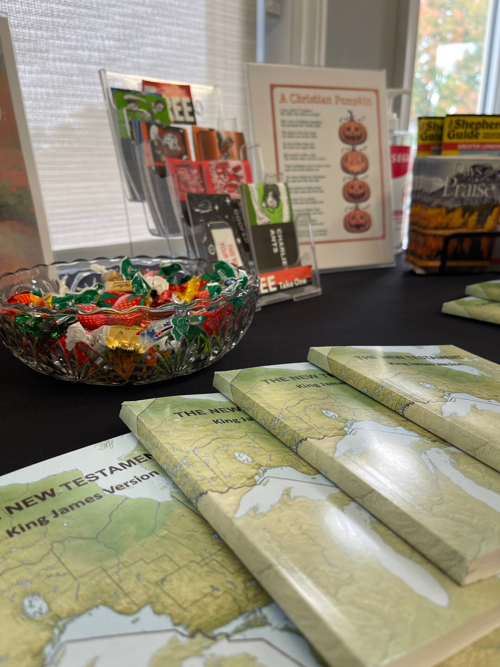 Home book with candies