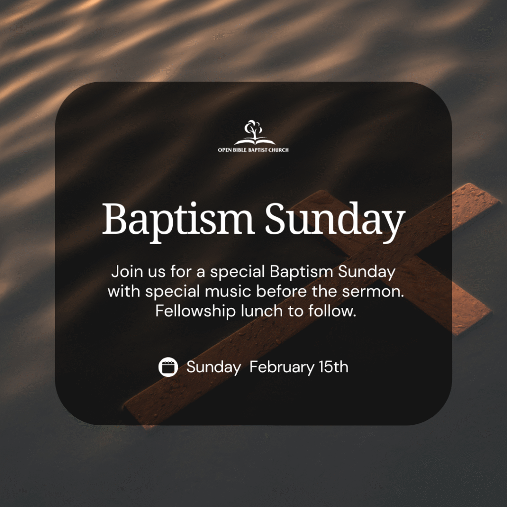 baptism sunday